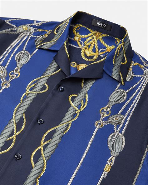 forever 21 versace shirt|Versace nautical shirt.